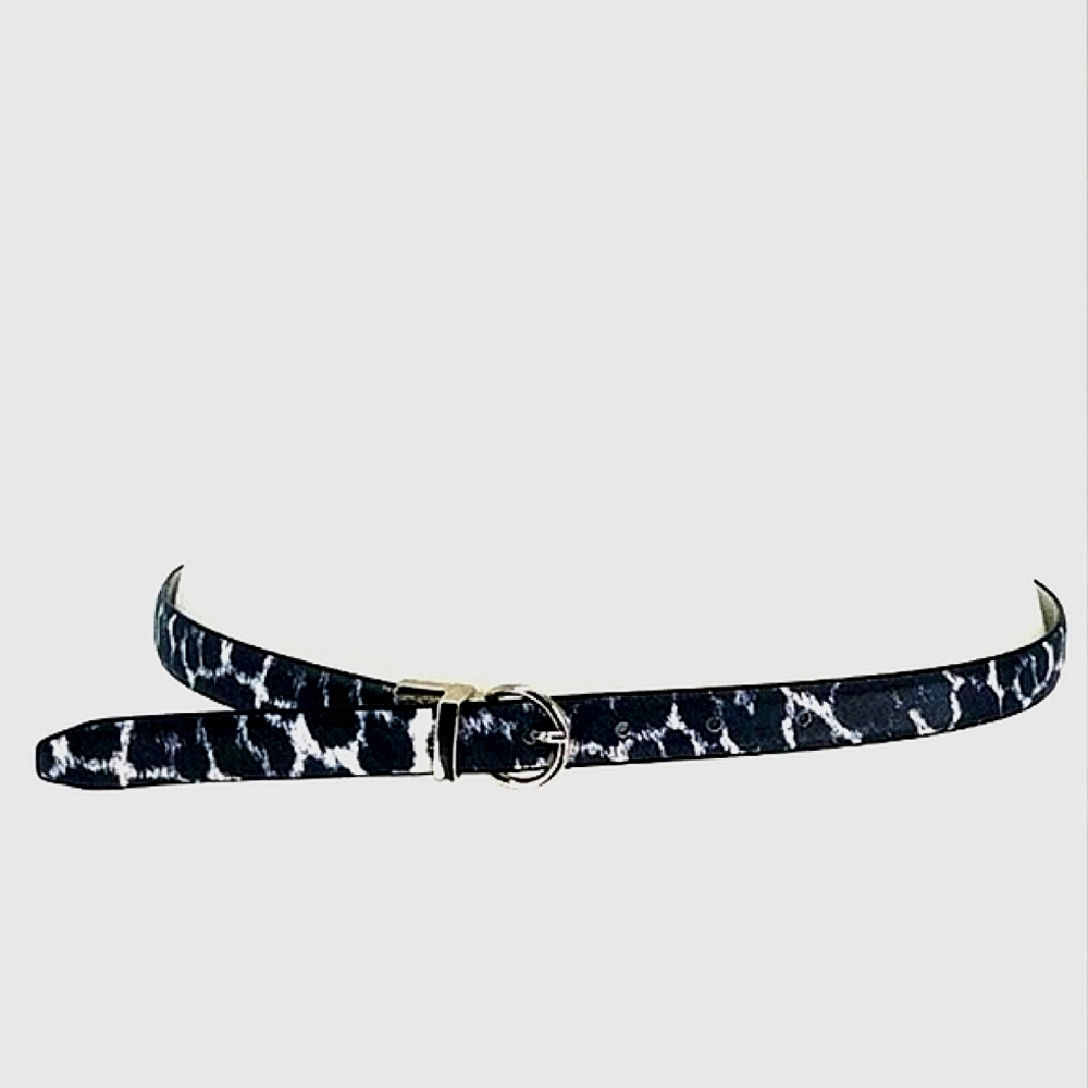 Animal Print Skinny Belt Size Small